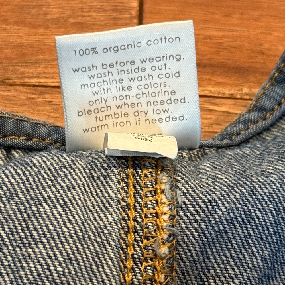 Little Co. By Lauren Conrad Denim Blue Jean Jumper Dress - Size 7 - Picture 9 of 16